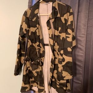 Oversized camo jacket